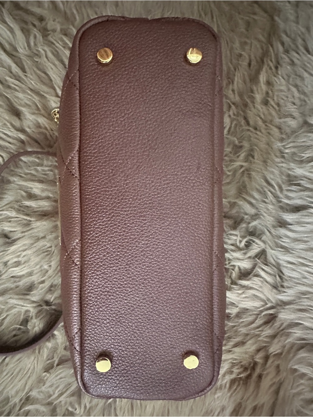 Joy Mangano Quilted Leather Crossbody Bag in chocolate bronze - Picture 4 of 4